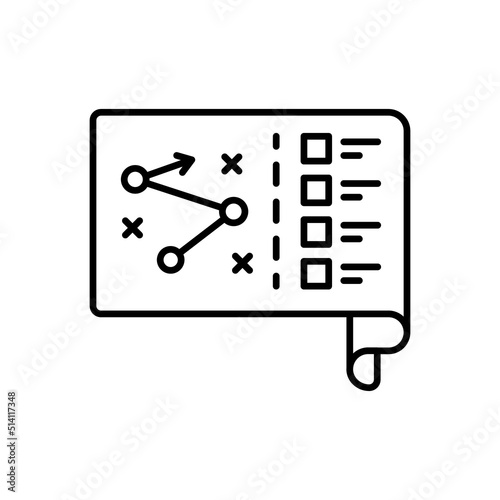 Planning icon in vector. Logotype