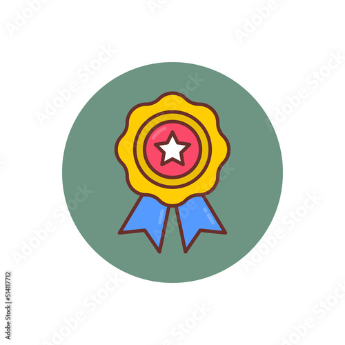 Rank Badge icon in vector. Logotype