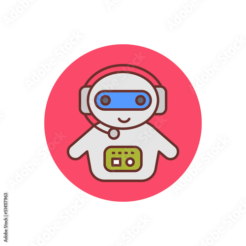Chatbot icon in vector. Logotype