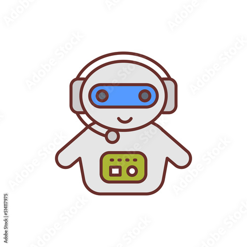 Chatbot icon in vector. Logotype