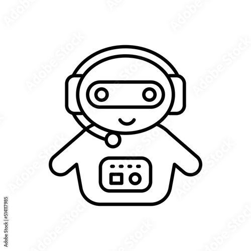 Chatbot icon in vector. Logotype