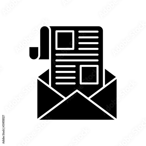 Newsletter icon in vector. Logotype