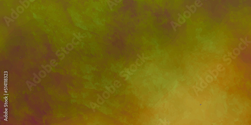 Abstract background with green cooper brown background with grunge texture, watercolor painted mottled warm, vintage marbled textured.  Brush stroked painting. Artistic vibrant and colorful wallpaper.