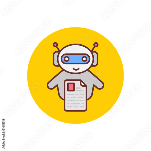 Bots Copywriting icon in vector. Logotype