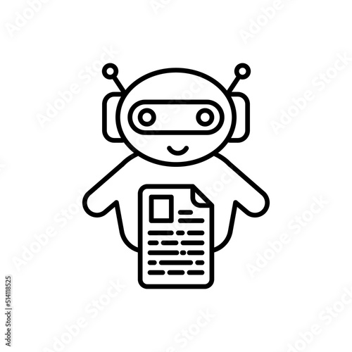 Bots Copywriting icon in vector. Logotype