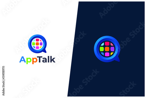 Q Letter Logo Vector Design Concept - Social Media Icon Trademark. Creative Playful Design Template. Universal Q Logotype Brand