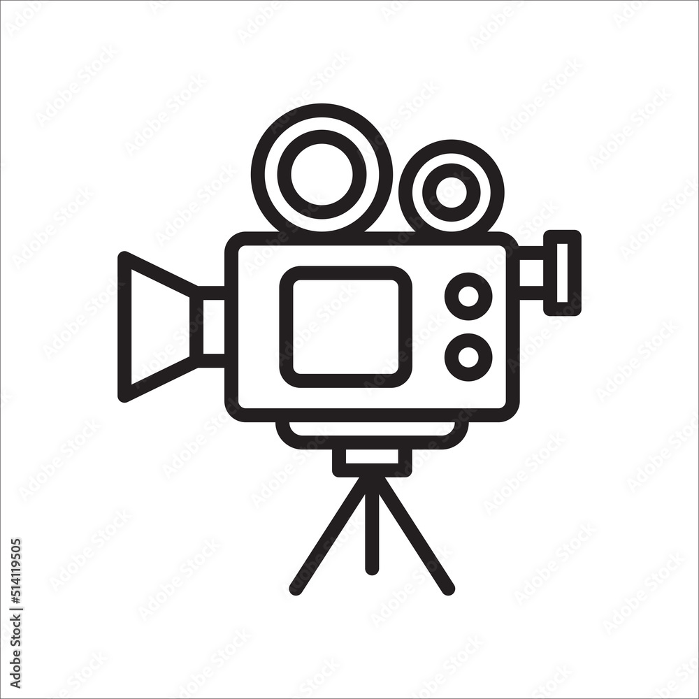 camera video icon vector design template camera video icon vector design template