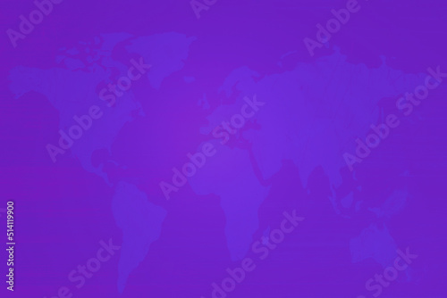 Abstract global map business technology banner.pink purple veri peri color background.Indoors shot.