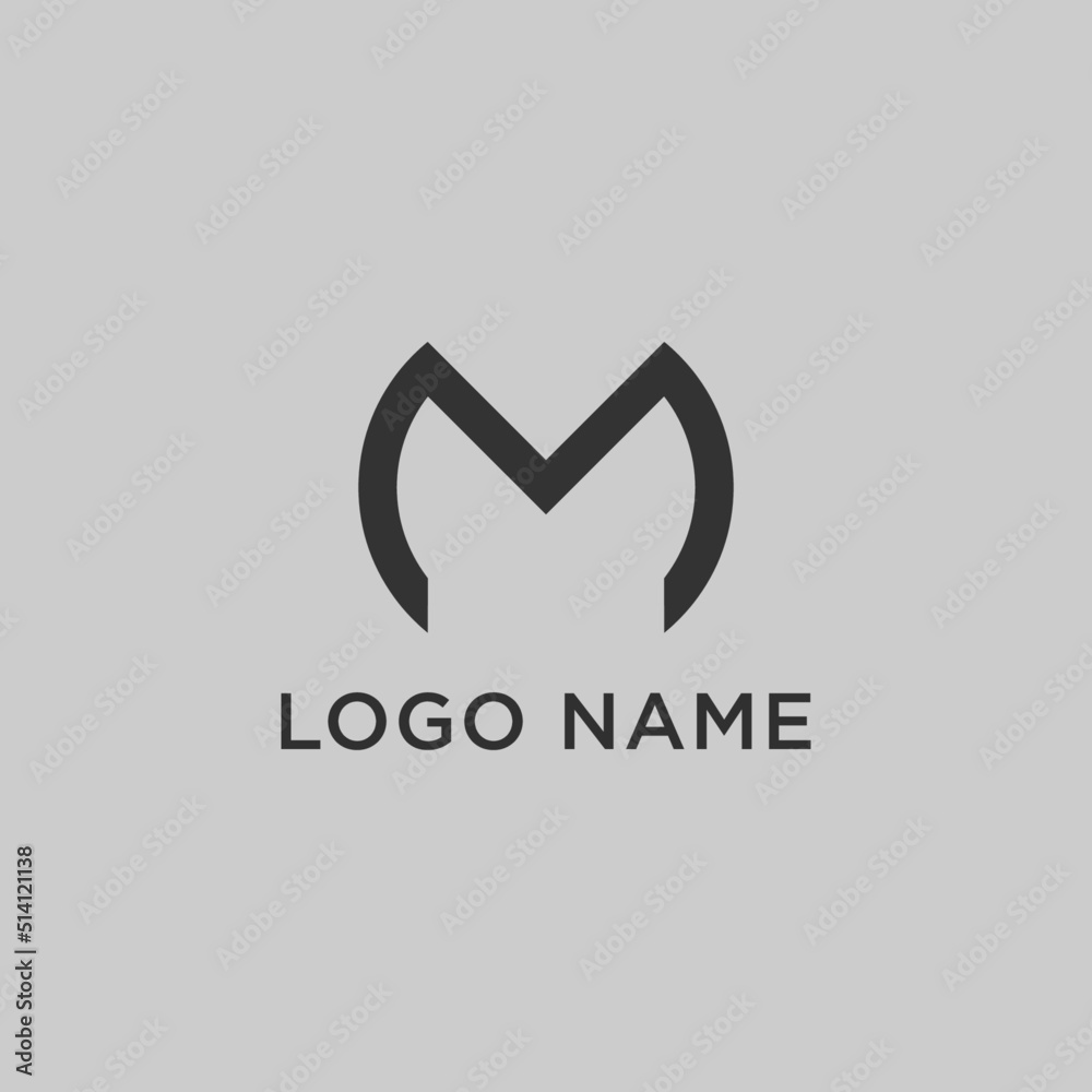 M Letter Logo Template  Vector