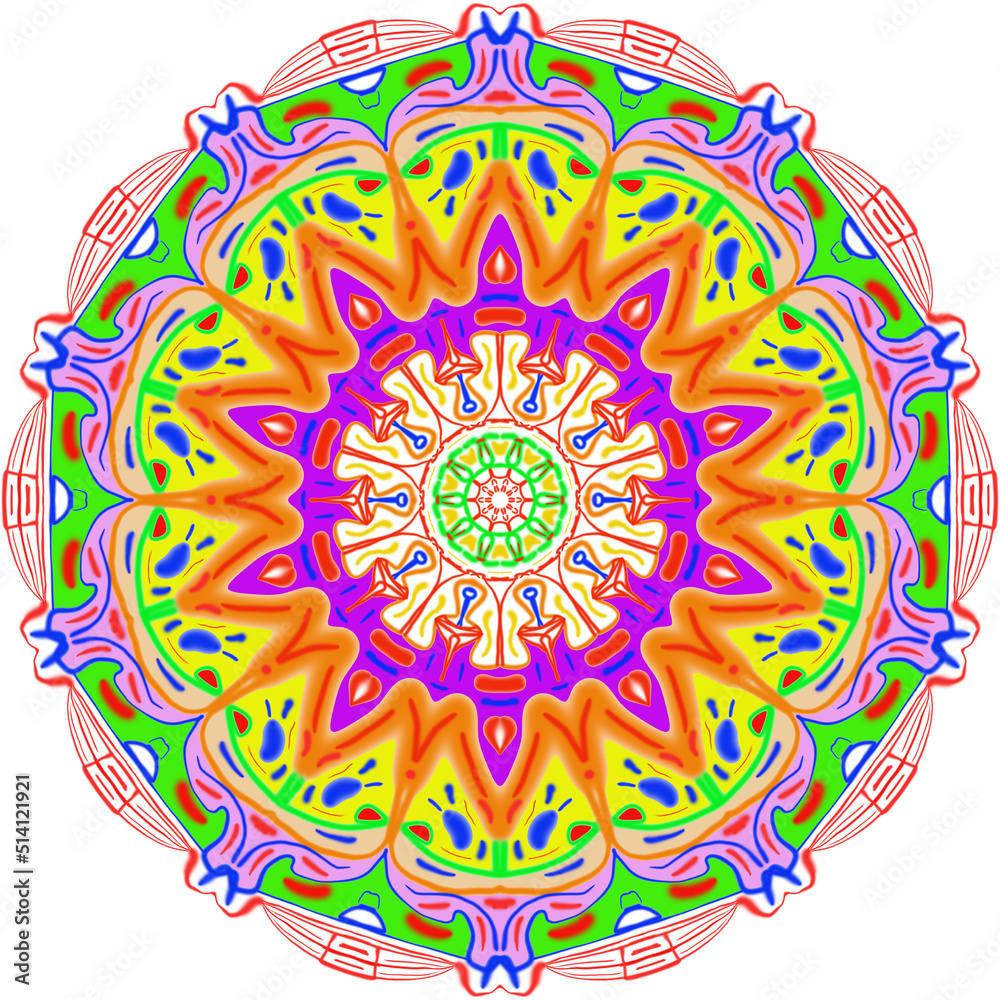 Mandala colorata Mandala colorata
