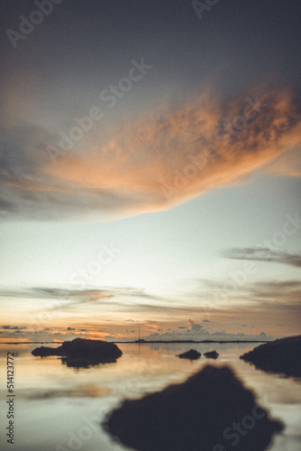 sunset over the sea Bali 