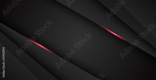 abstract red black space frame layout design tech triangle concept background. eps10 vector
