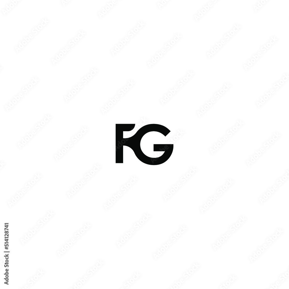f g letter vector logo design