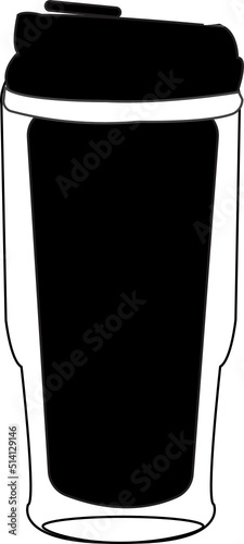 illustration of water bottle (tumbler)