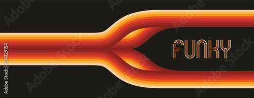 Cool trendy, modern panoramic, background, banner in dimension 1:3. Vector illustration.