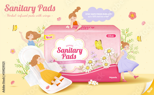 Sanitary pads promo ad