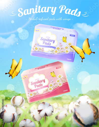 Sanitary pads ad