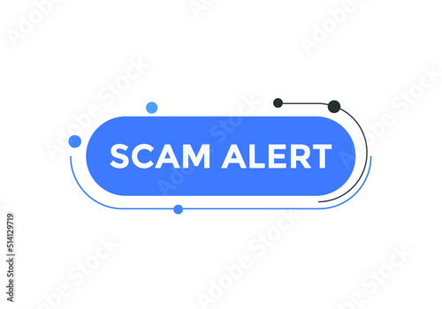 Scam alert social media banner template. Web banner Scam alert 
