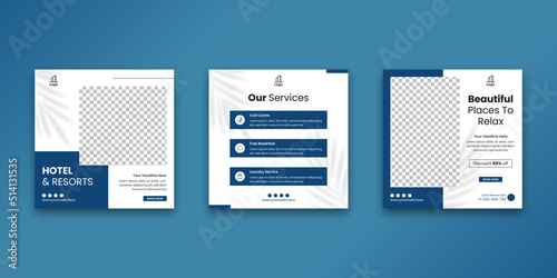 Hotel and Resorts Social Media Template