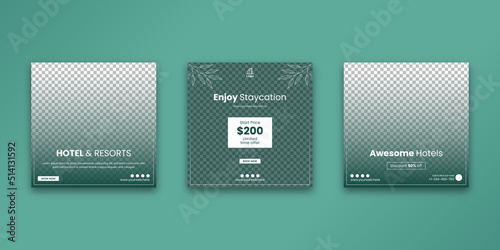 Hotel and Resorts Social Media Template