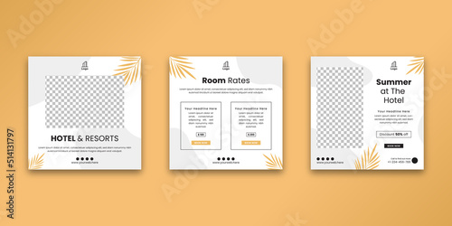 Hotel and Resorts Social Media Template