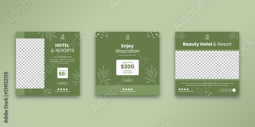Hotel and Resorts Social Media Template