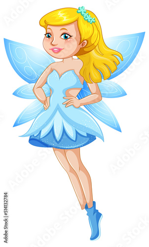 Beauty fairy on a white background