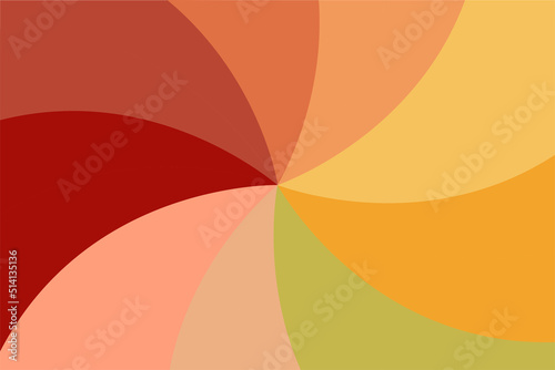 Trendy abstract decorative background in autumn colors. Vector illustration