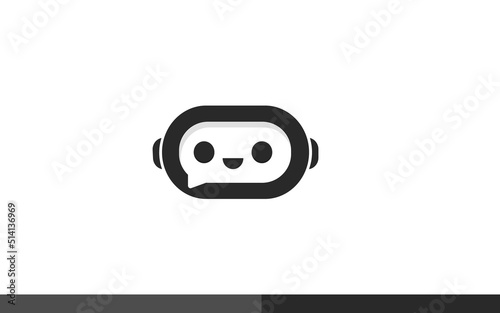 Chatbot Avatar or chat bot logo also robot head