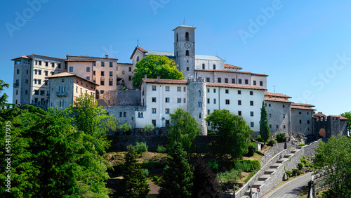 View of The famous Sanctuary of Castelmonte, Italy