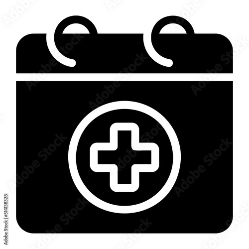 appointment glyph icon