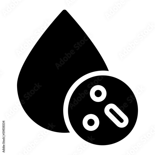 blood cells glyph icon