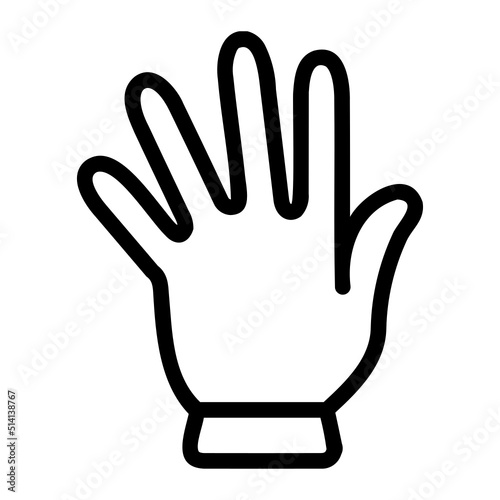 glove line icon
