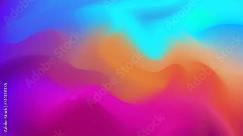 Abstract background with a combination of blue, green, yellow, pink, purple and red colors