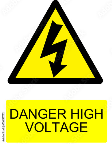 DANGER HIGH VOLTAGE SIGN