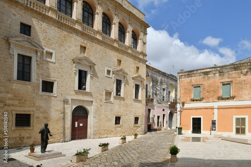 The town square in the historic center of Tricase, a medieval village in the Puglia region, Italy. © Giambattista