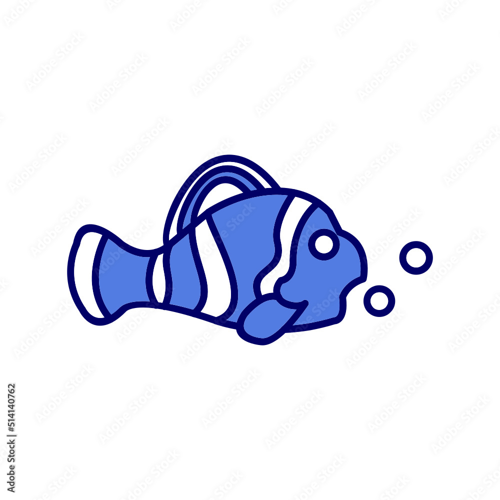 Clown Fish Icon Clown Fish Icon