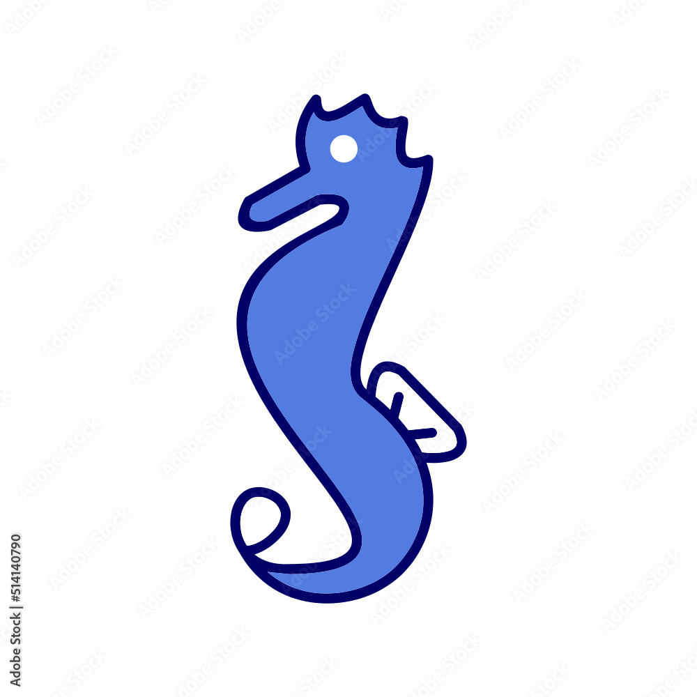 Obraz premium Sea Horse Icon