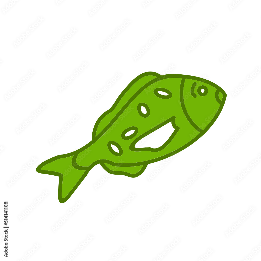 Naklejka premium Jew Fish Icon