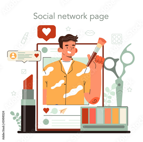Fashion stylist online service or platform. Professional fashion