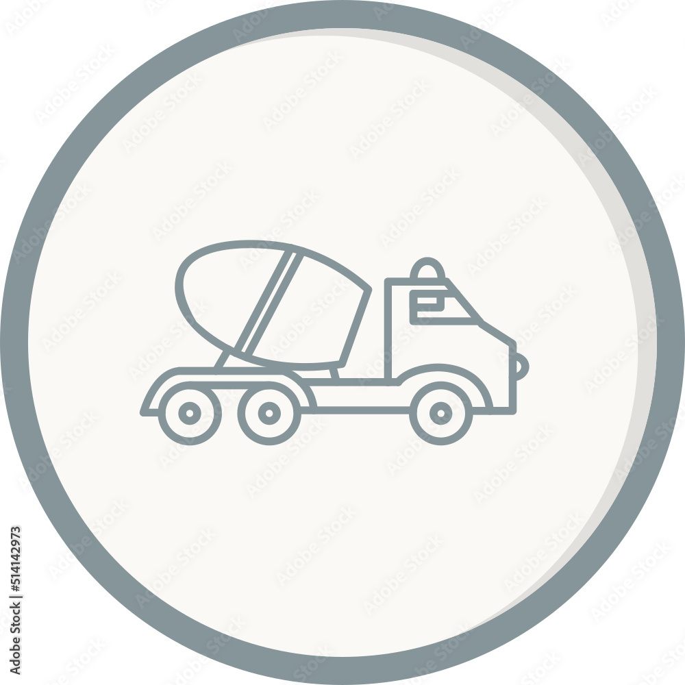 Cement Truck Icon Cement Truck Icon