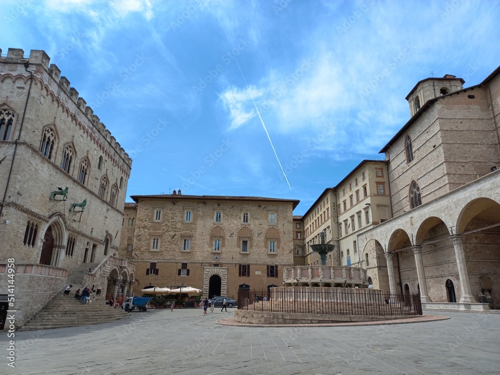 piazza IV Novembre, Perugia, Umbria, Italia