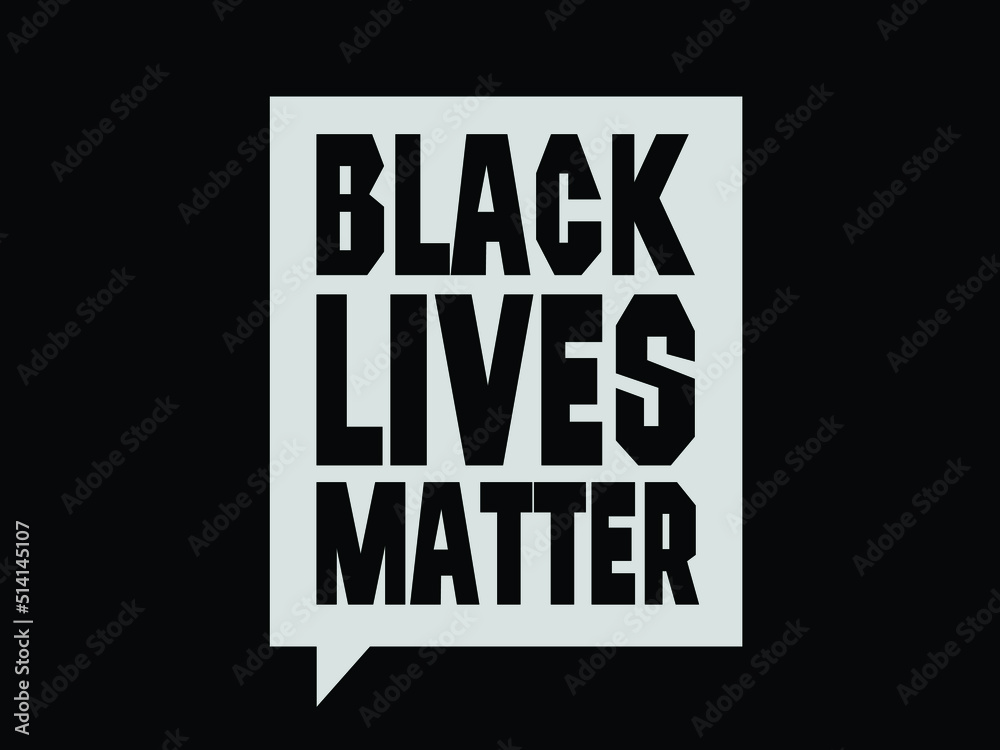 Black Lives Matter. Vector lettering design element.