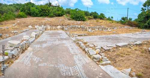 Old temple remains. Almyrida, Crete, Greece