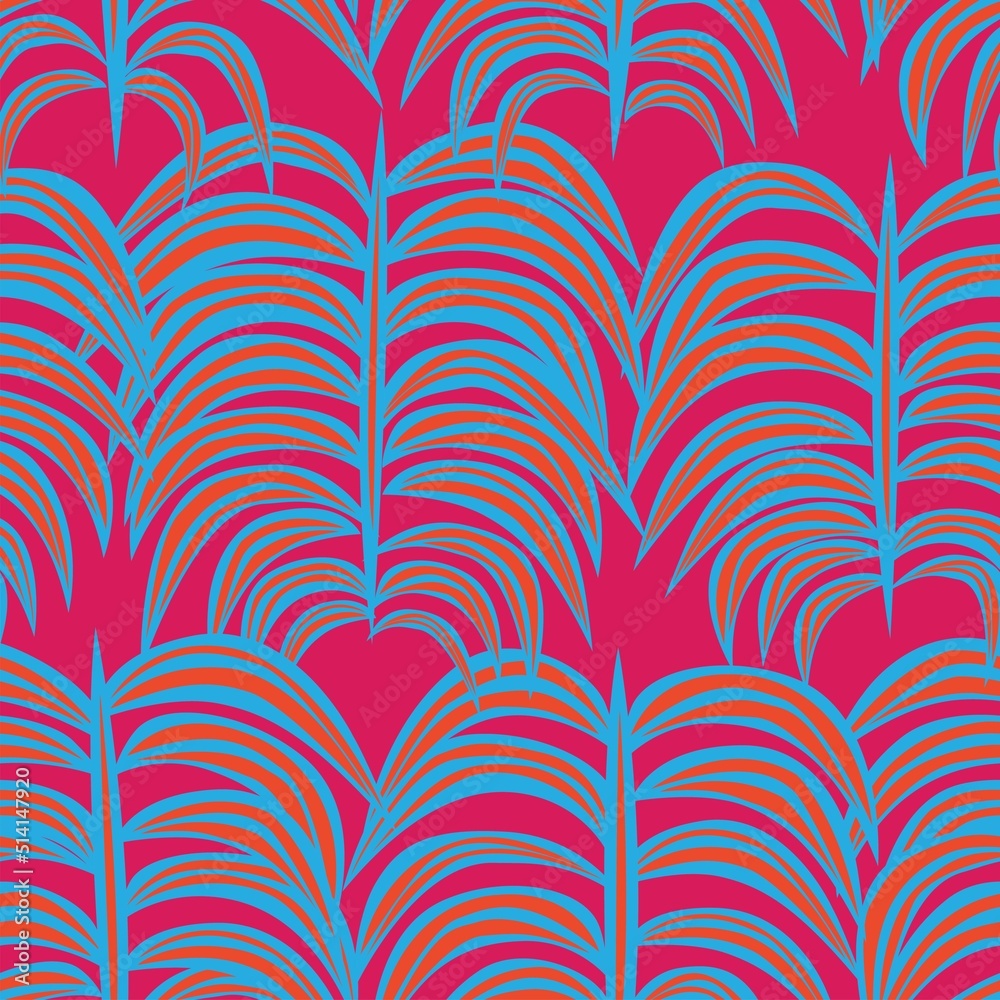 Tropical Leaf Seamless Pattern Design Tropical Leaf Seamless Pattern Design