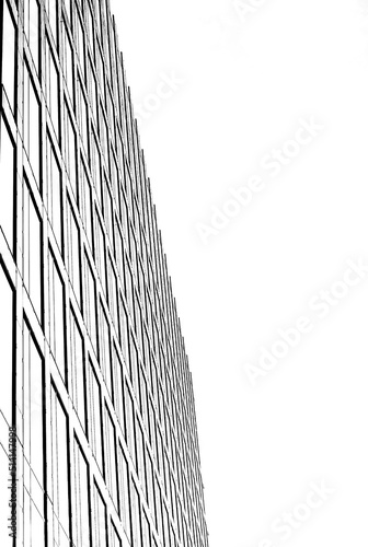 Office building exterior in graphic abstract
