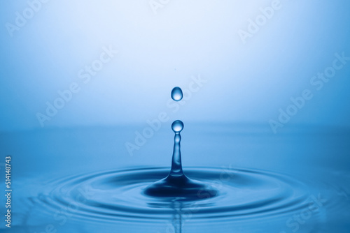 Drops of water and splashes. Water shape abstract background concept.
