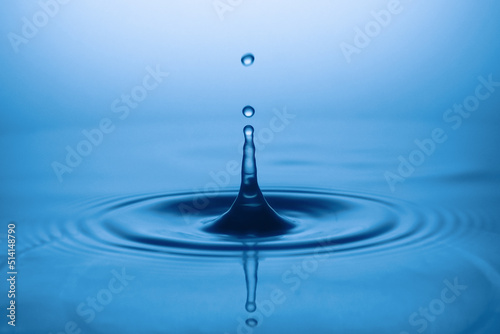 Drops of water and splashes. Water shape abstract background concept.