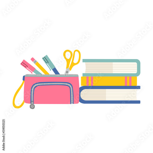 Back to school penal simple vector illustration