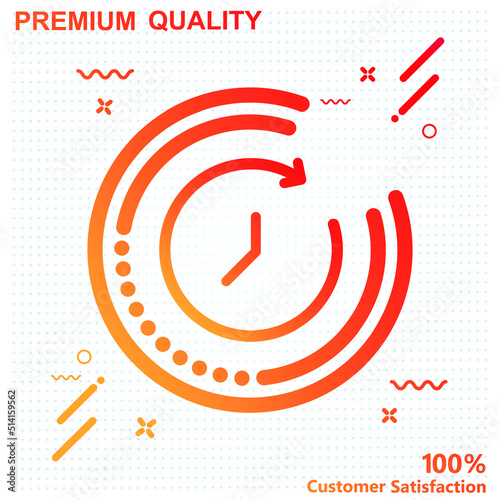  passage of time icon vector illustration - modern design 03